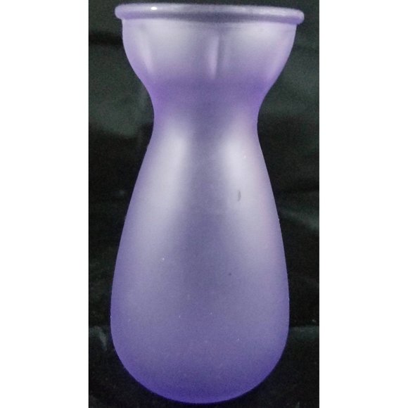 Vintage Product of EEC Two Mini Frosted Glass Bulb starting Vases pink/purple - Picture 2 of 4